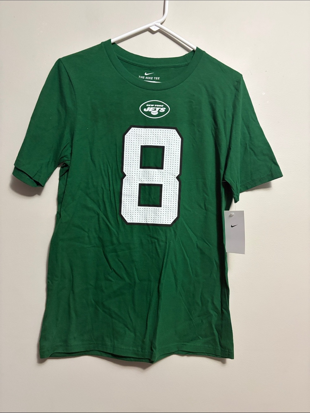 Nike New York Jets #8 Tee Aaron Rodgers green Tshirt